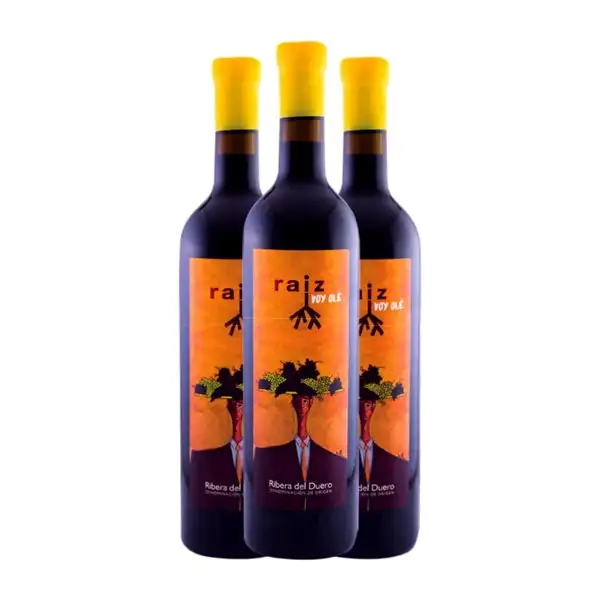 Raiz de Guzmán Voy Olé Tempranillo Ribera del Duero 75 cl Vino Tinto (Caja de 3 unidades)