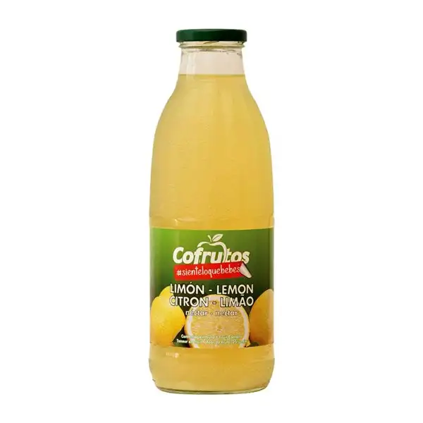 Zumo Caja de 6 unidades Cofrutos 1 L Vidrio Limón