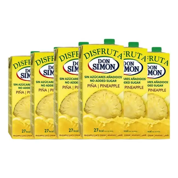 Zumo Don Simón Disfruta Tetrabrick 1 L Piña (Caja de 6 unidades)
