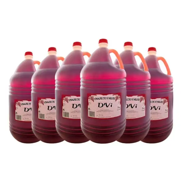 Vinagre Transformadora Vinícola Rojo Tinto Garrafa 5 L Vino (Caja de 6 unidades)