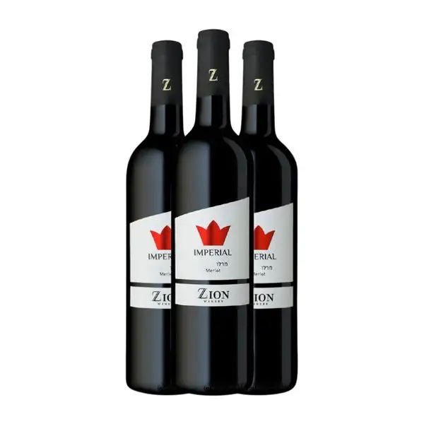 Zion Merlot Imperial 75 cl Vino Tinto (Caja de 3 unidades)