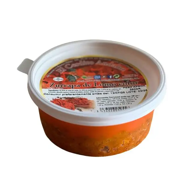 Zurrapa de Lomo Color 250 grs