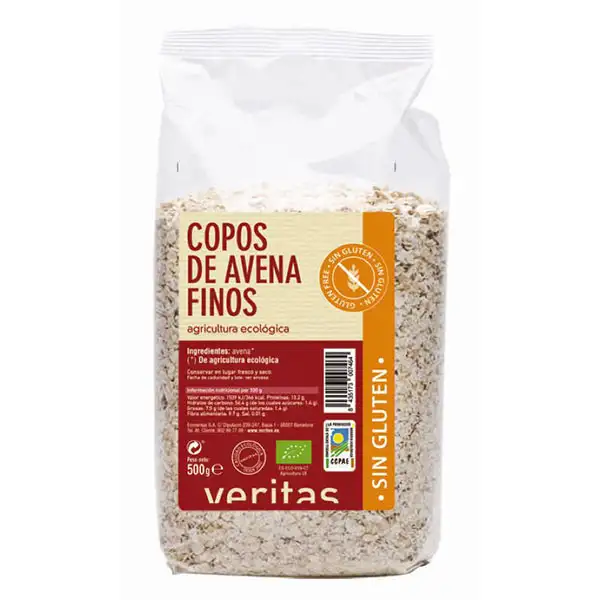 Copos finos avena integral sin gluten ECO