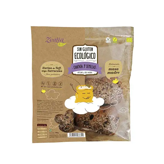 Chapata 7 semillas sin gluten 280g ECO