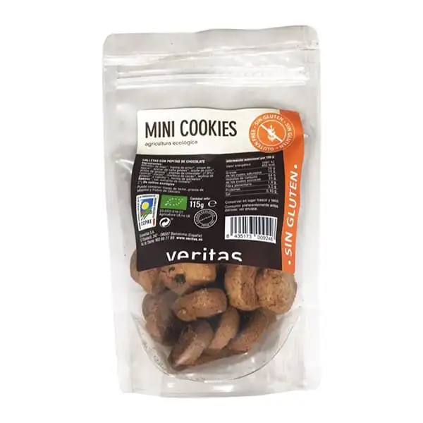 Mini cookies chocolate sin gluten ECO