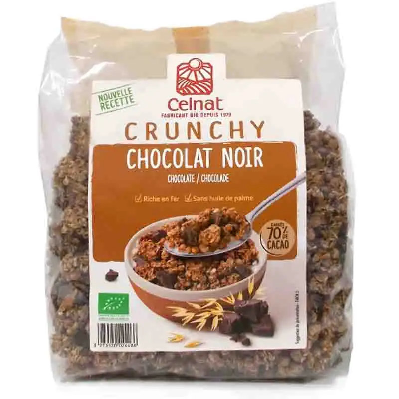 Crunchy chocolate negro 500g BIO Celnat
