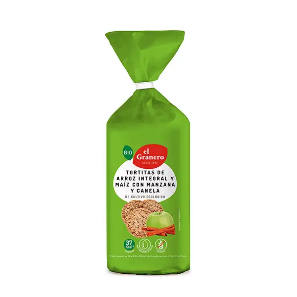 Tortitas manzana canela 127g ECO