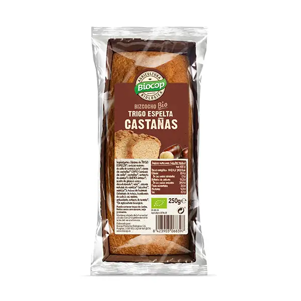 Bizcocho castañas espelta 250g ECO