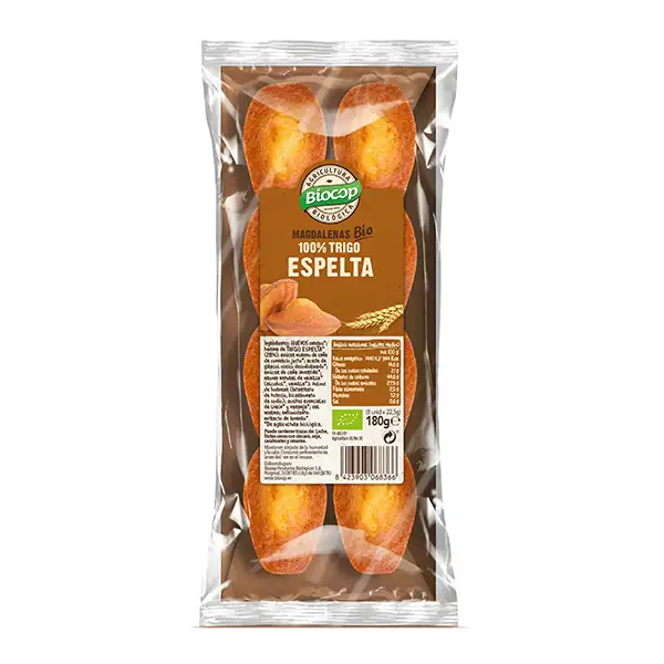 Magdalenas trigo espelta 180g ECO
