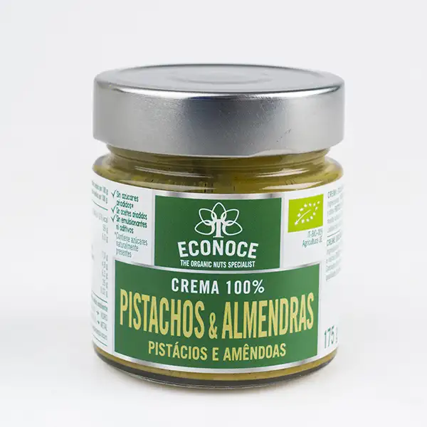 Crema pistacho almendra 175g ECO