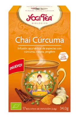 Infusión chai cúrcuma 17 bolsitas BIO Yogi Tea