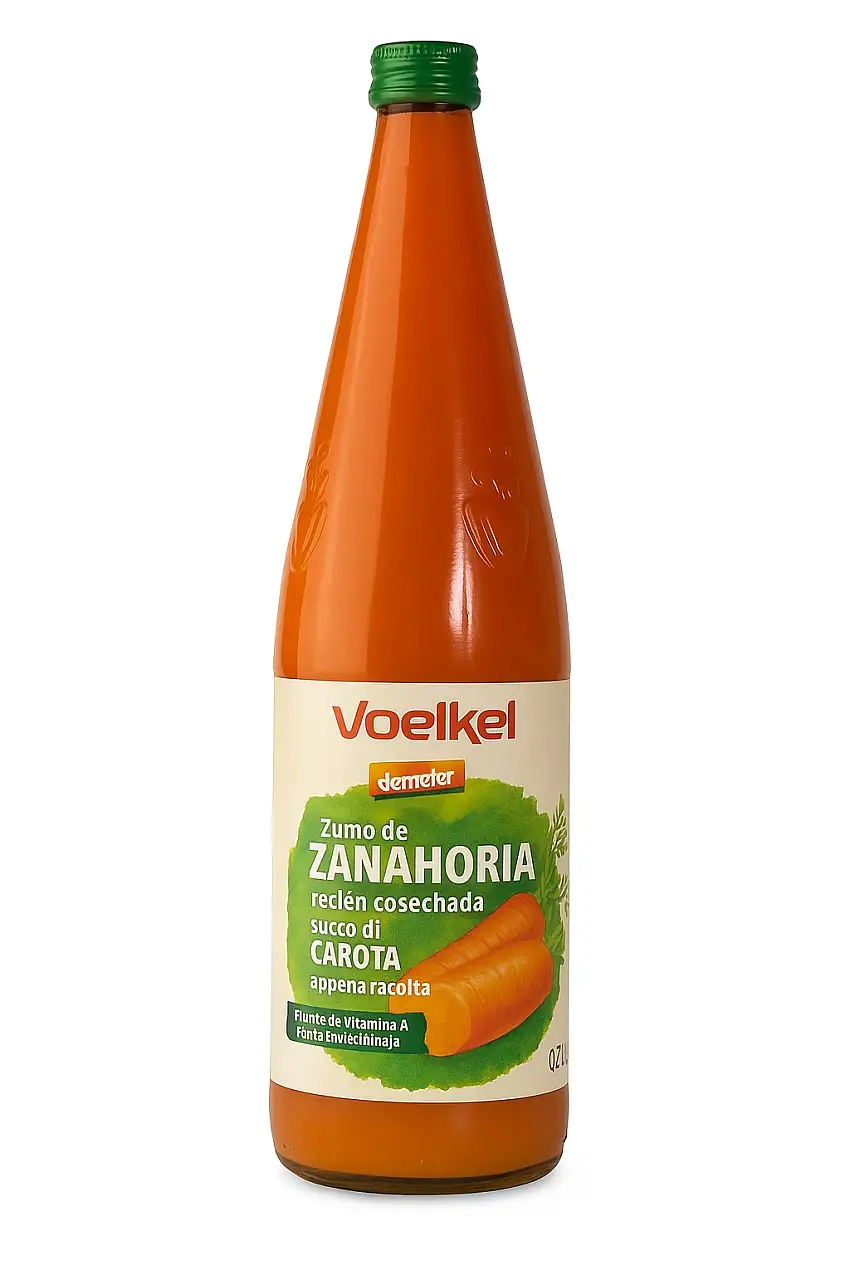 Zumo de Zanahoria recién cosechada BIO   Voelkel Demeter 700 ml