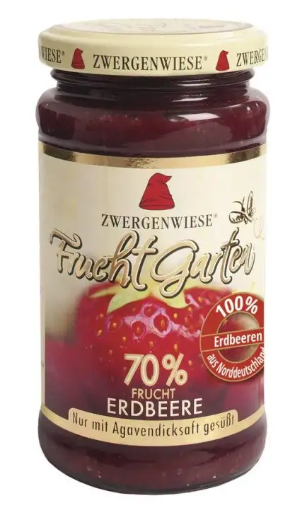 ZWERGENWIESE - CONFITURA EXTRA DE FRESA SIN AZUCAR 255g BIO (ENCARGO)