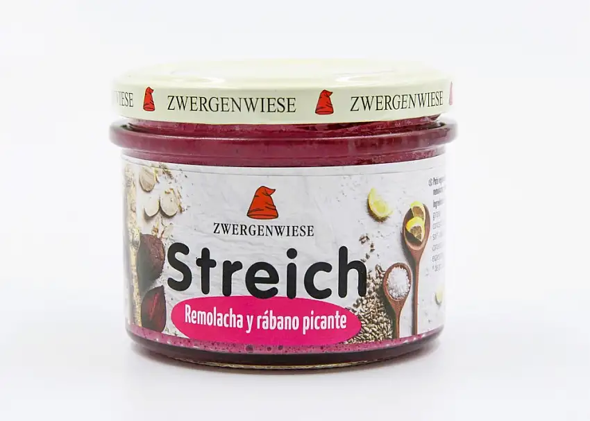 Paté vegano con Remolacha y Rábano Picante Zwergenwiese 180g | Ecológico