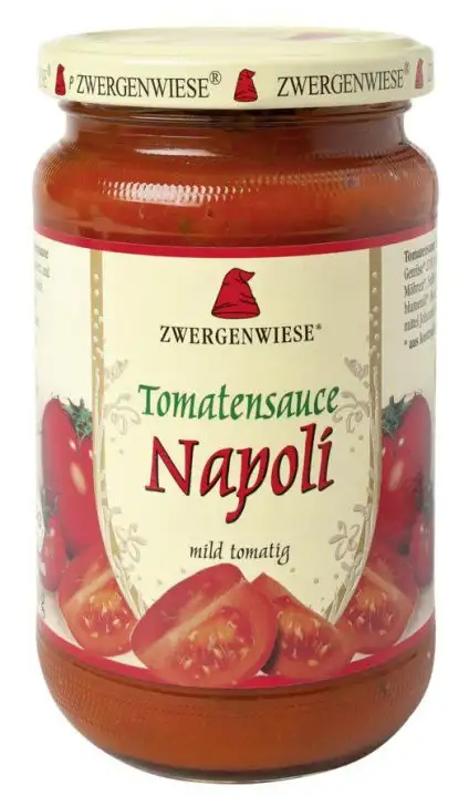 ZWERGENWIESE - SALSA NAPOLITANA DE TOMATE CON VERDURAS 340ml BIO