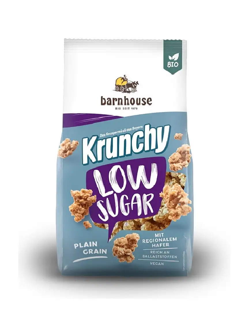 Muesli Krunchy de avena bajo en azúcar Barnhouse 375g | ecológico