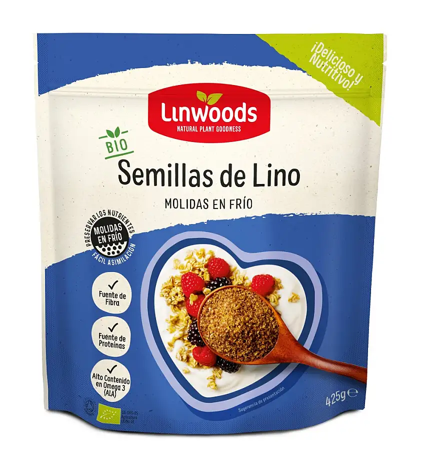 Semillas de lino molidas en frío Linwoods 425g | ecológico