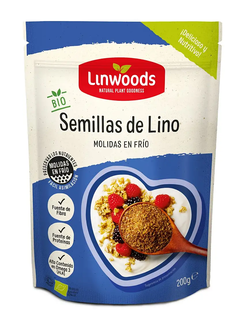 Semillas de lino molidas en frío 200g Linwoods | ecológico