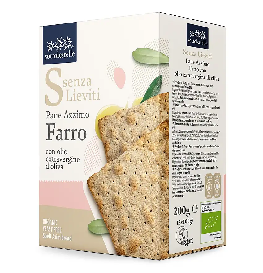 Pan ácimo de espelta 200g Sottolestelle | ecológico