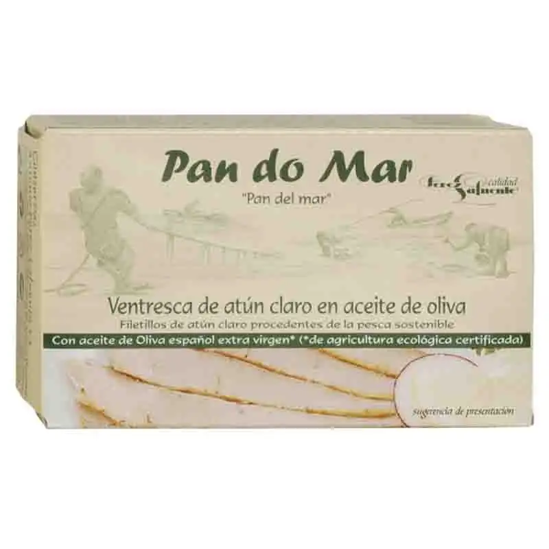 Ventresca de atún claro en AOVE Pan do Mar 120g | ecológico