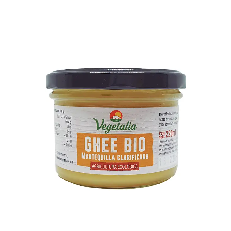 VEGETALIA - GHEE (Mantequilla clarificada) 220ml BIO