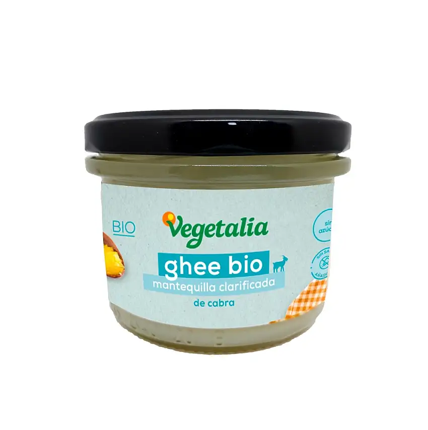 Ghee Bio de Cabra Vegetalia   Mantequilla Clarificada Ecológica 230g
