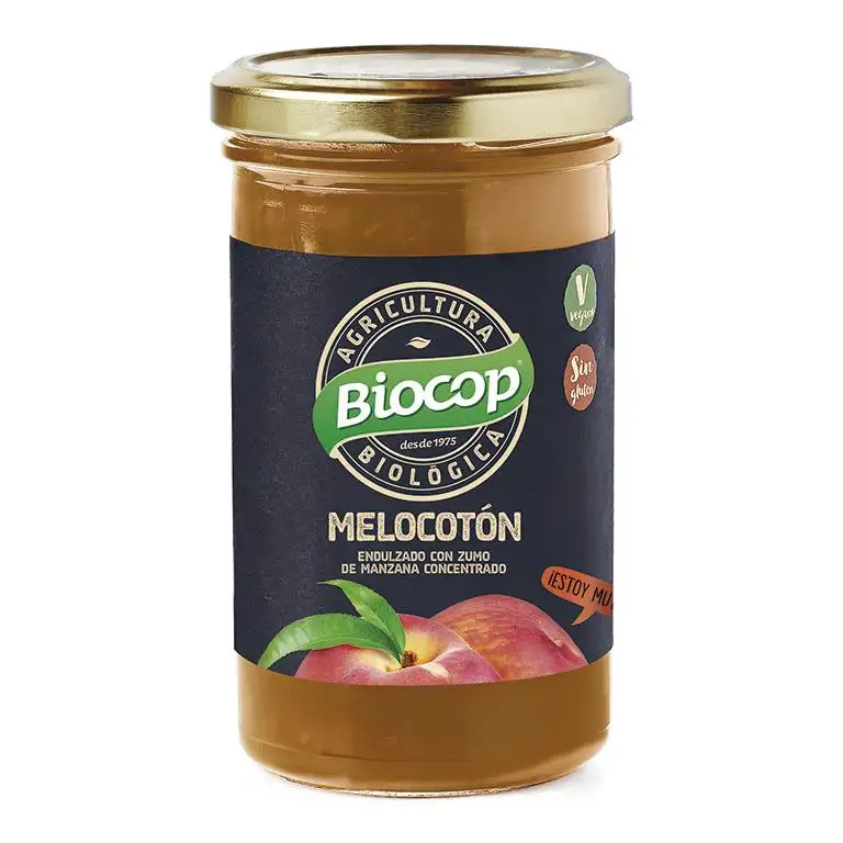 Compota de melocotón sin azúcar 265g BIO Biocop