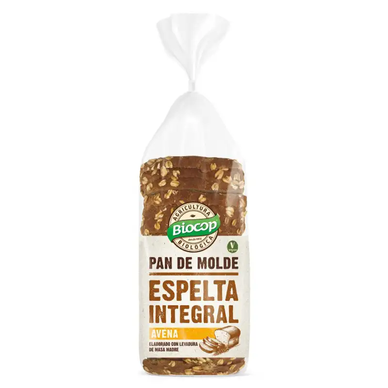 Pan molde integral de espelta y avena 400g BIO Biocop