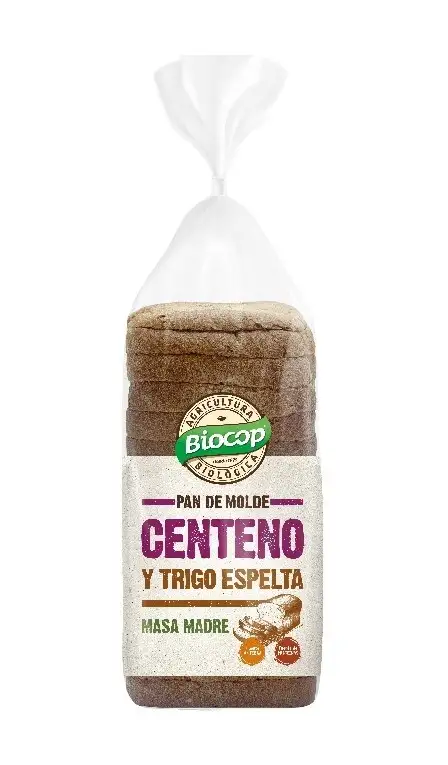 Pan de molde centeno y espelta bio 400g Biocop