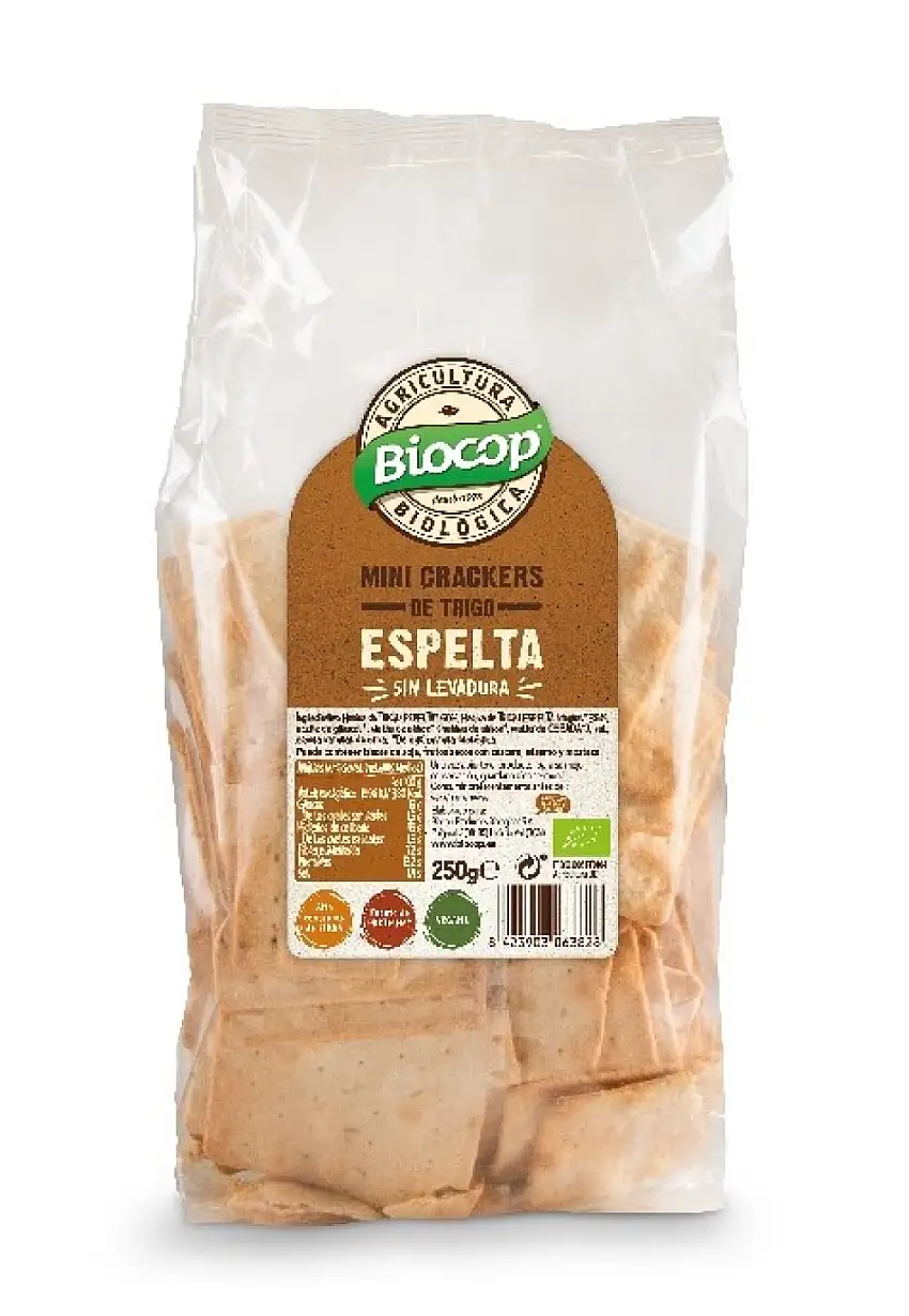 Mini crackers de espelta 250g BIO Biocop