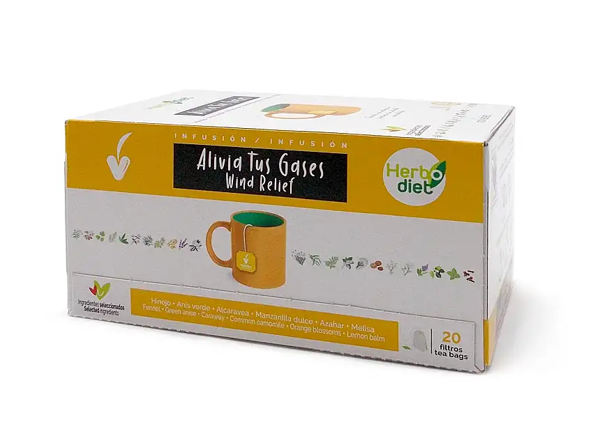 NOVADIET - HERBODIET INFUSION ALIVIA TUS GASES 20 filtros
