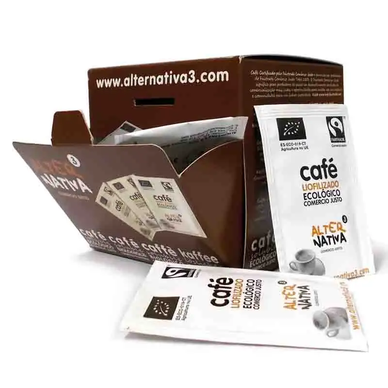 Café Soluble de Colombia* Liofilizado (ALTERNATIVA3), 10 sobres