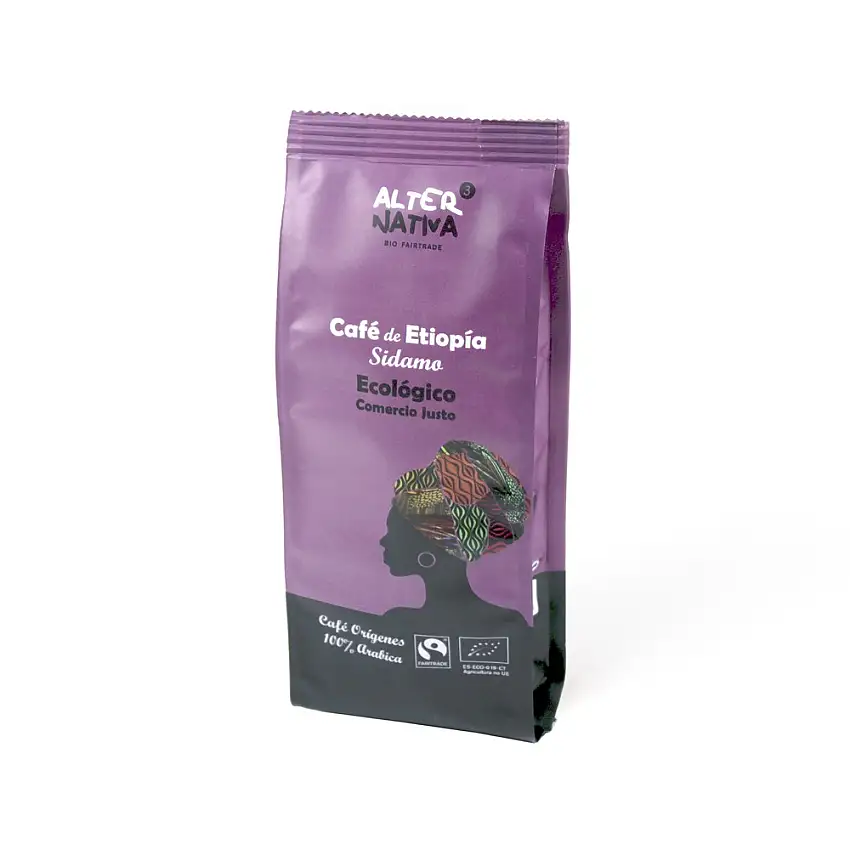 Café molido de Etiopía procedente de Sidamo 250g BIO Alternativa3