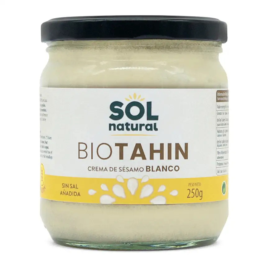 Tahin blanco crudo ecológico 250g Sol Natural