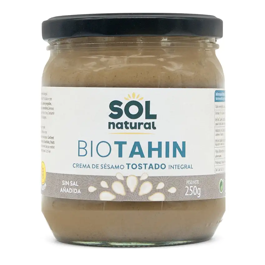 Tahín tostado ecológico 250g Sol natural