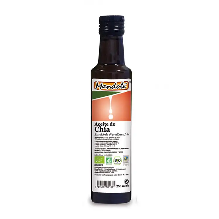 Aceite de chía 250ml Mandolé | ecológico