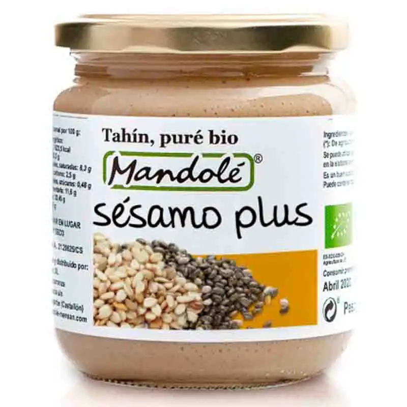 MANDOLE - PURE DE SESAMO PLUS (CON CAÑAMO Y CHIA) BIO 325g
