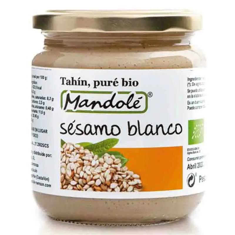 MANDOLE - PURE DE SESAMO BLANCO 675g (TAHIN 100%) BIO