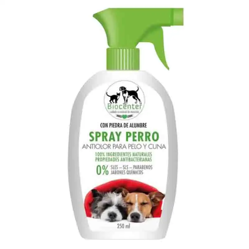 BIOCENTER - MASCOTAS SPRAY ANTIOLOR PERRO PELO Y CUNA BIO 250ml (COSMESI)