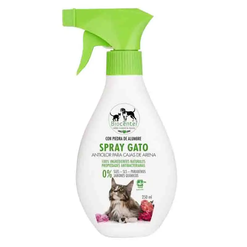 BIOCENTER - MASCOTAS SPRAY ANTIOLOR GATO CAJA ARENA BIO 250ml (COSMESI)