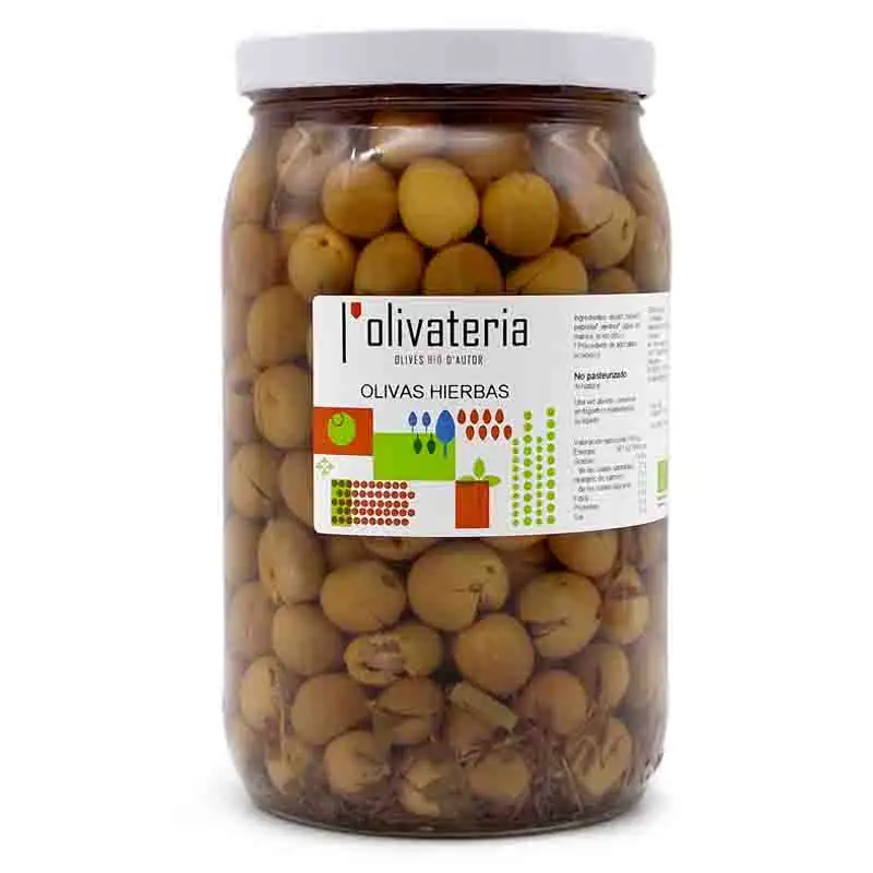 Aceitunas con hierbas Olivateria granel 1,1Kg | Ecológico