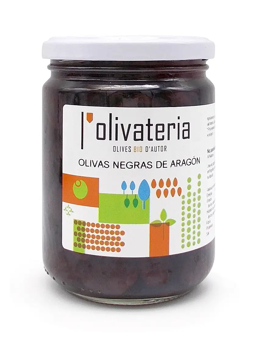 Aceitunas negras de Aragón Olivateria 225g | Ecológico