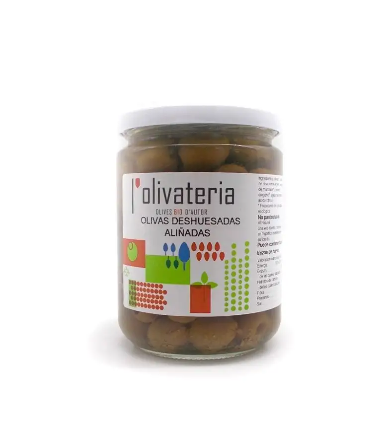 Aceitunas deshuesadas aliñadas Olivateria 225g | Ecológico