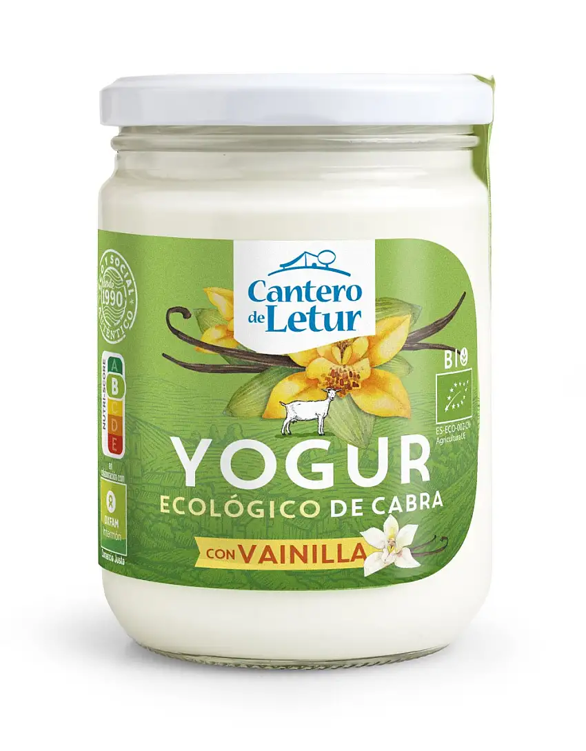 Yogur de cabra con vainilla 420g ecológico Cantero de Letur