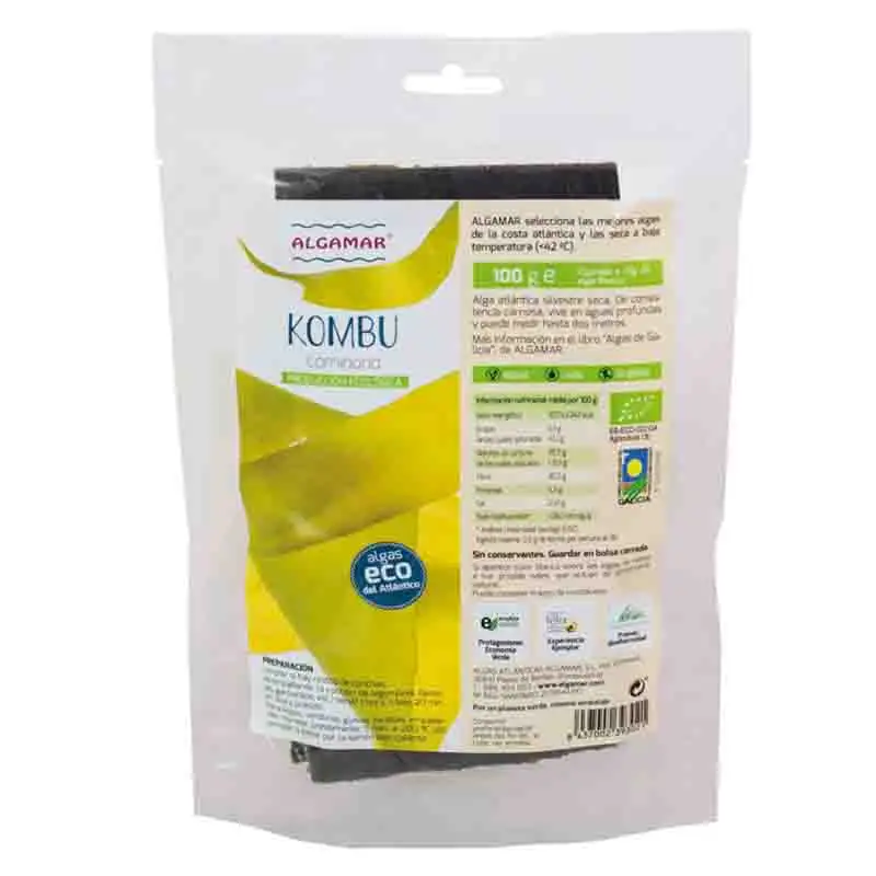 Alga Kombu Algamar 100g | ecológico