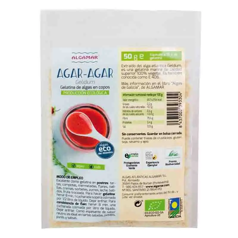 Agar Agar en Copos* (ALGAMAR), 50g