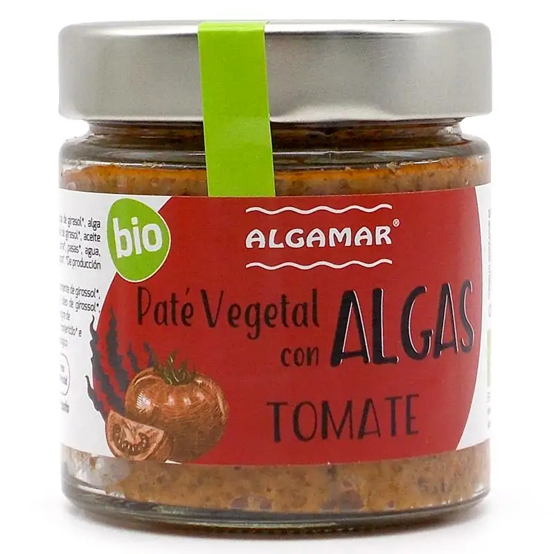 X ALGAMAR - PATE VEGETAL CON ALGAS Y TOMATE 180g BIO