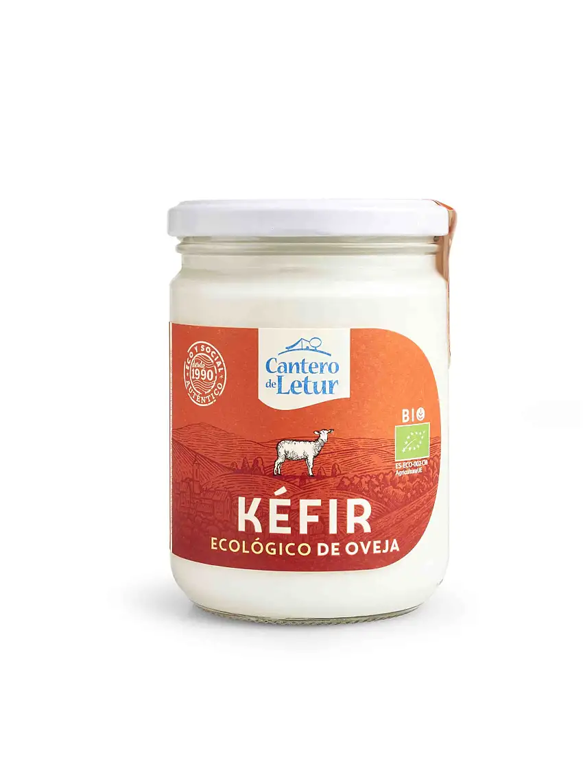 Kéfir Ecológico de Oveja Cantero de Letur   Fermento Vivo Natural en Tarro de Cristal | 420 g