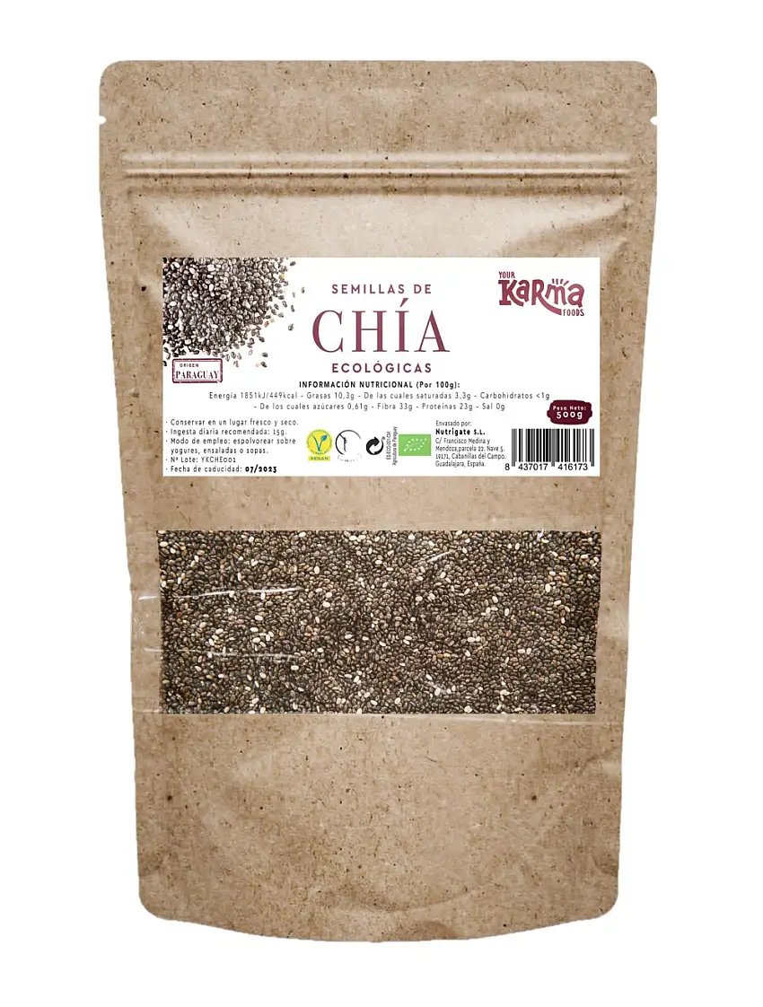Semillas de chia 500g BIO Your Karma Foods
