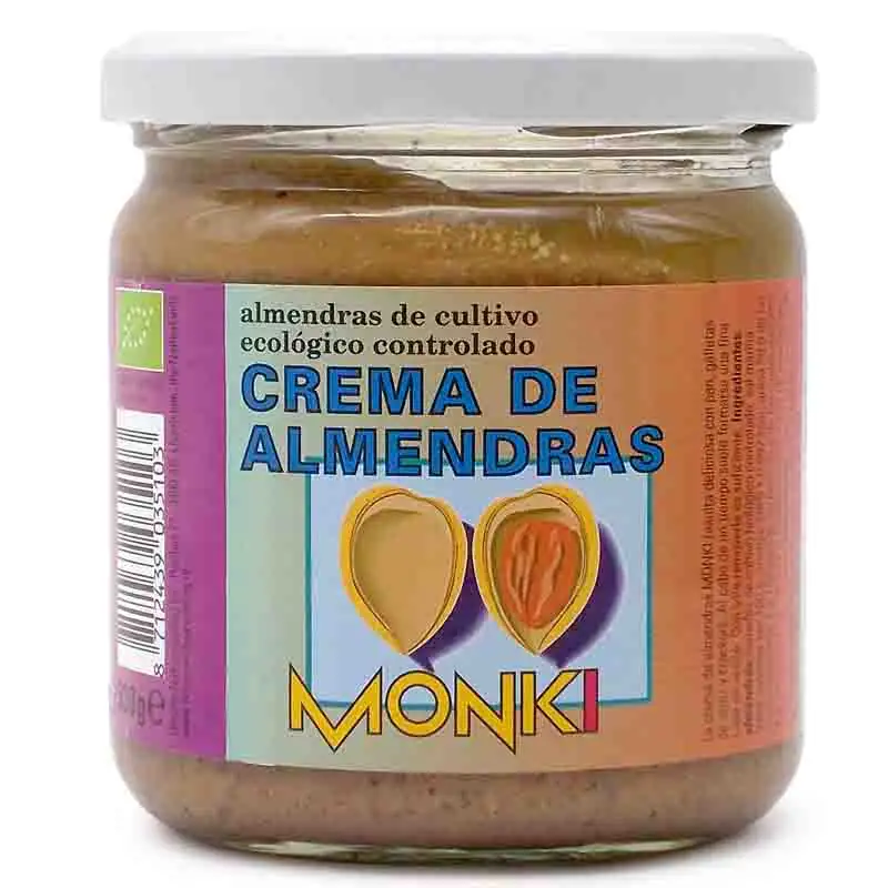 MONKI - CREMA DE ALMENDRA 330g BIO